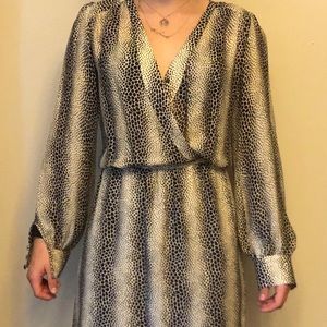 Parker Laura Pattern V Neck Dress
